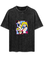 Sailor Moon Washed Anime Graphic T-Shirt