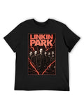 Linkin Park Band Portrait Lightning Rock T-Shirt