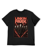 Linkin Park Band Portrait Lightning Rock T-Shirt