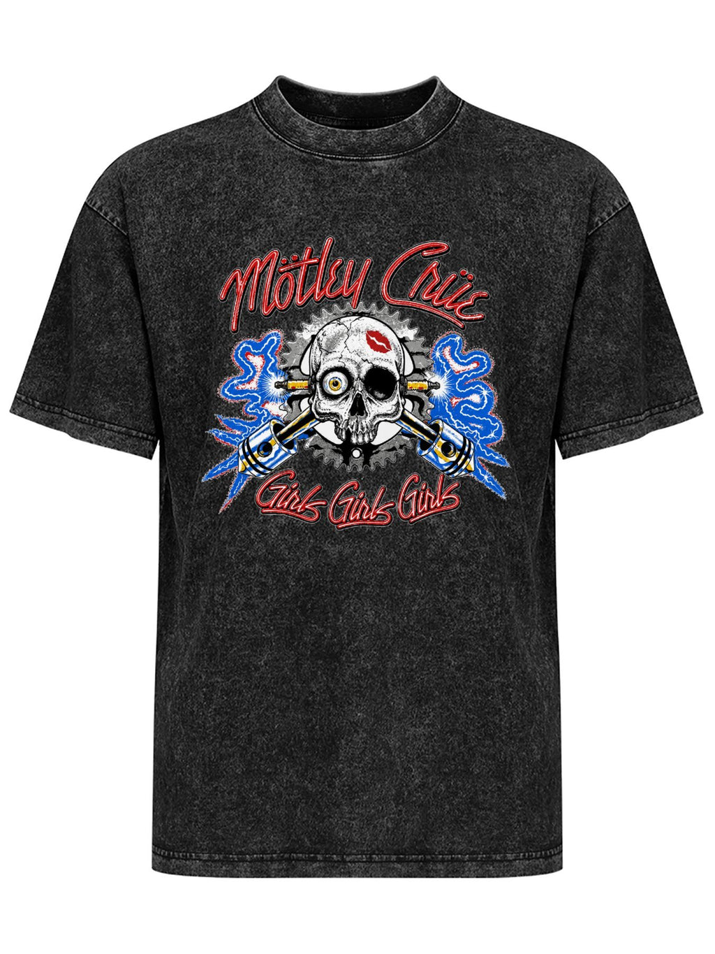 Mötley Crüe Girls Girls Girls Skull Graphic T-Shirt