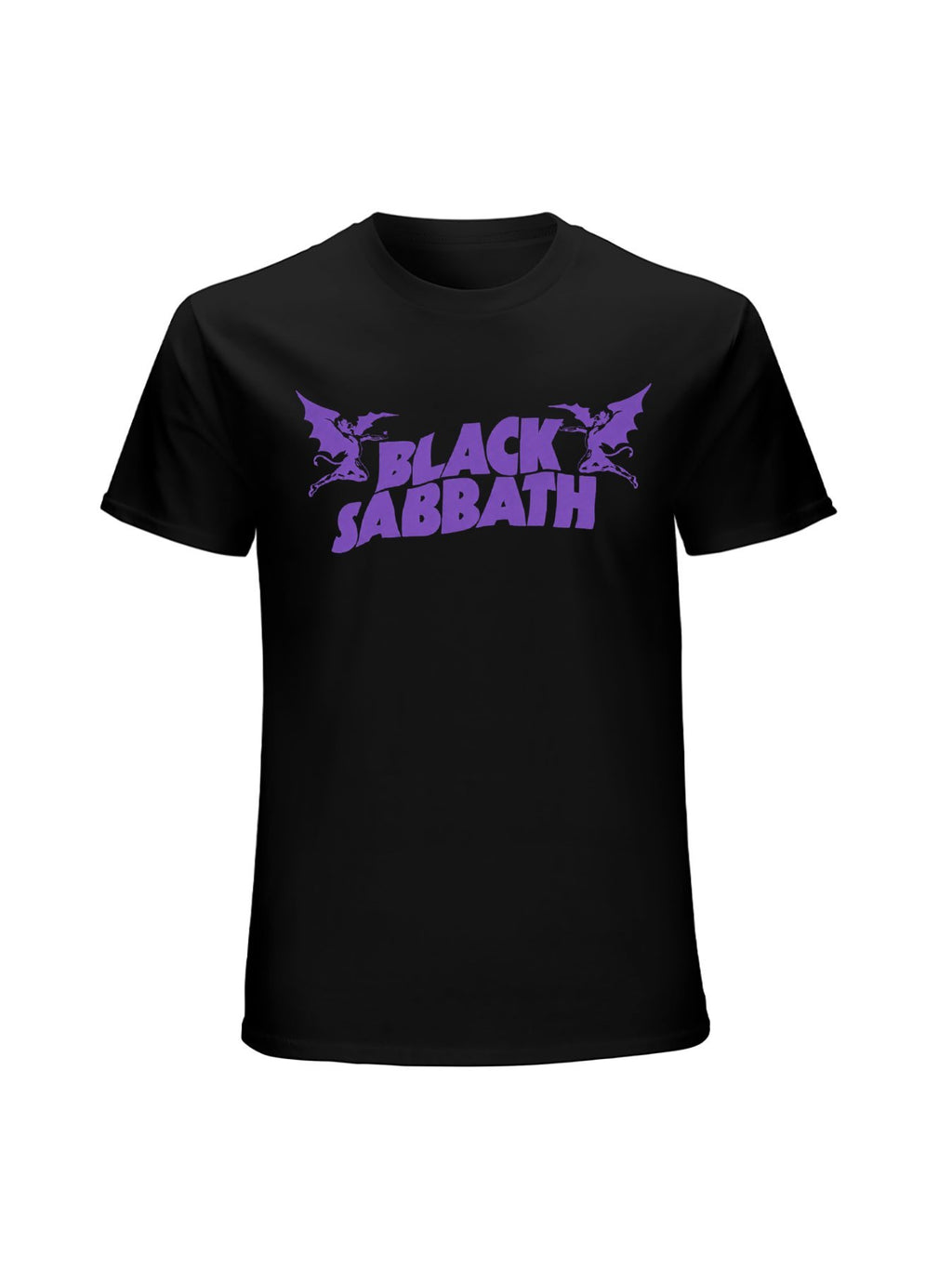Black Sabbath Purple Bat Logo Graphic T-Shirt