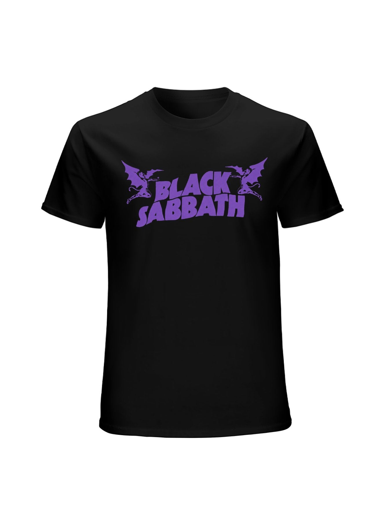 Black Sabbath Purple Bat Logo Graphic T-Shirt