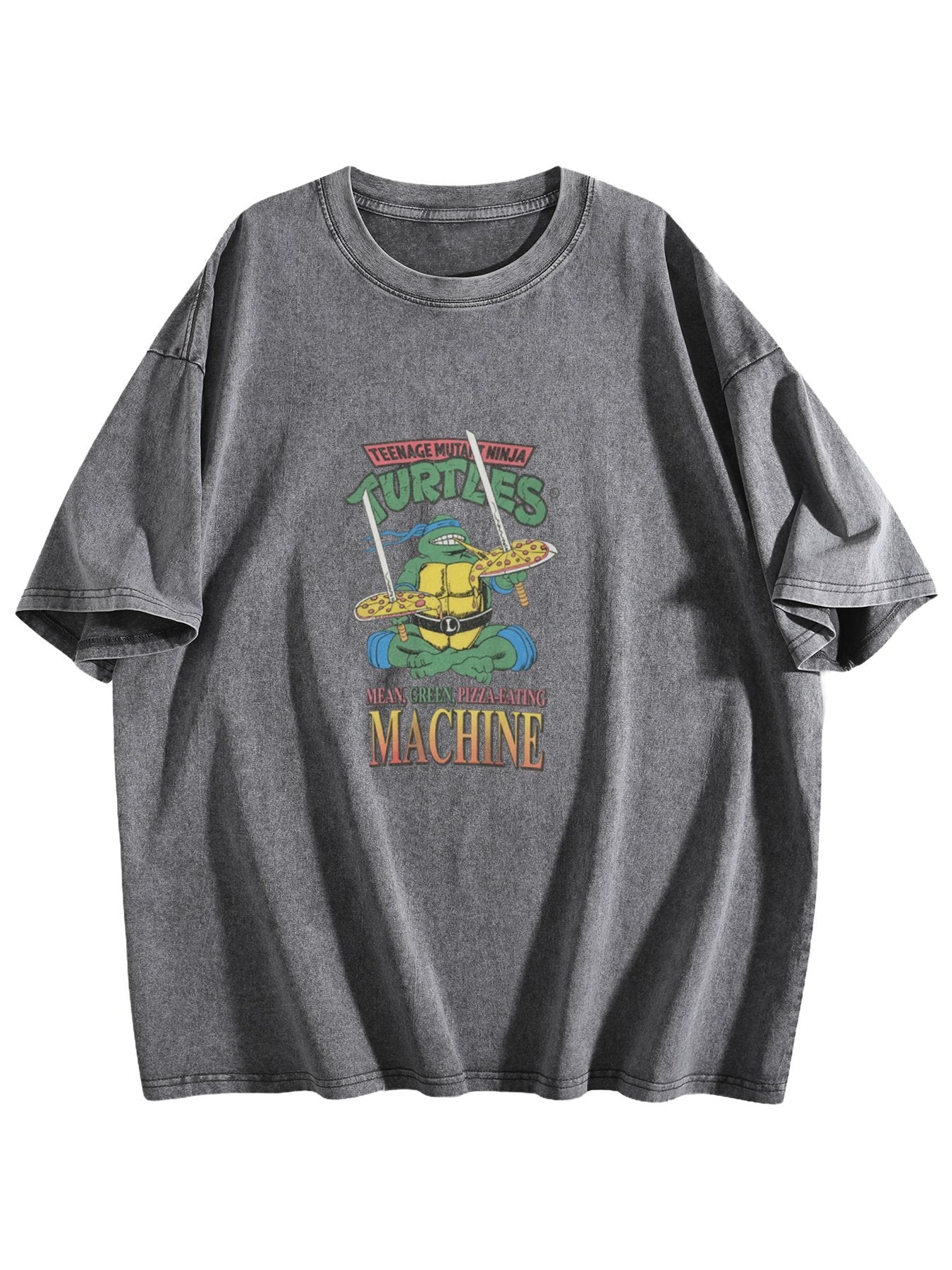 Teenage Mutant Ninja Turtles Pizza Machine Graphic Washed T-Shirt
