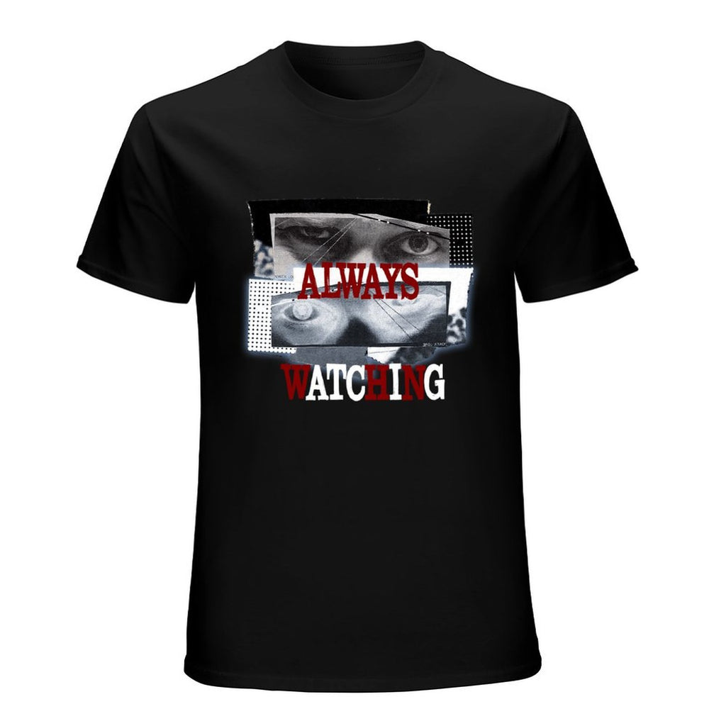 Always Watching Graphic Black T-Shirt