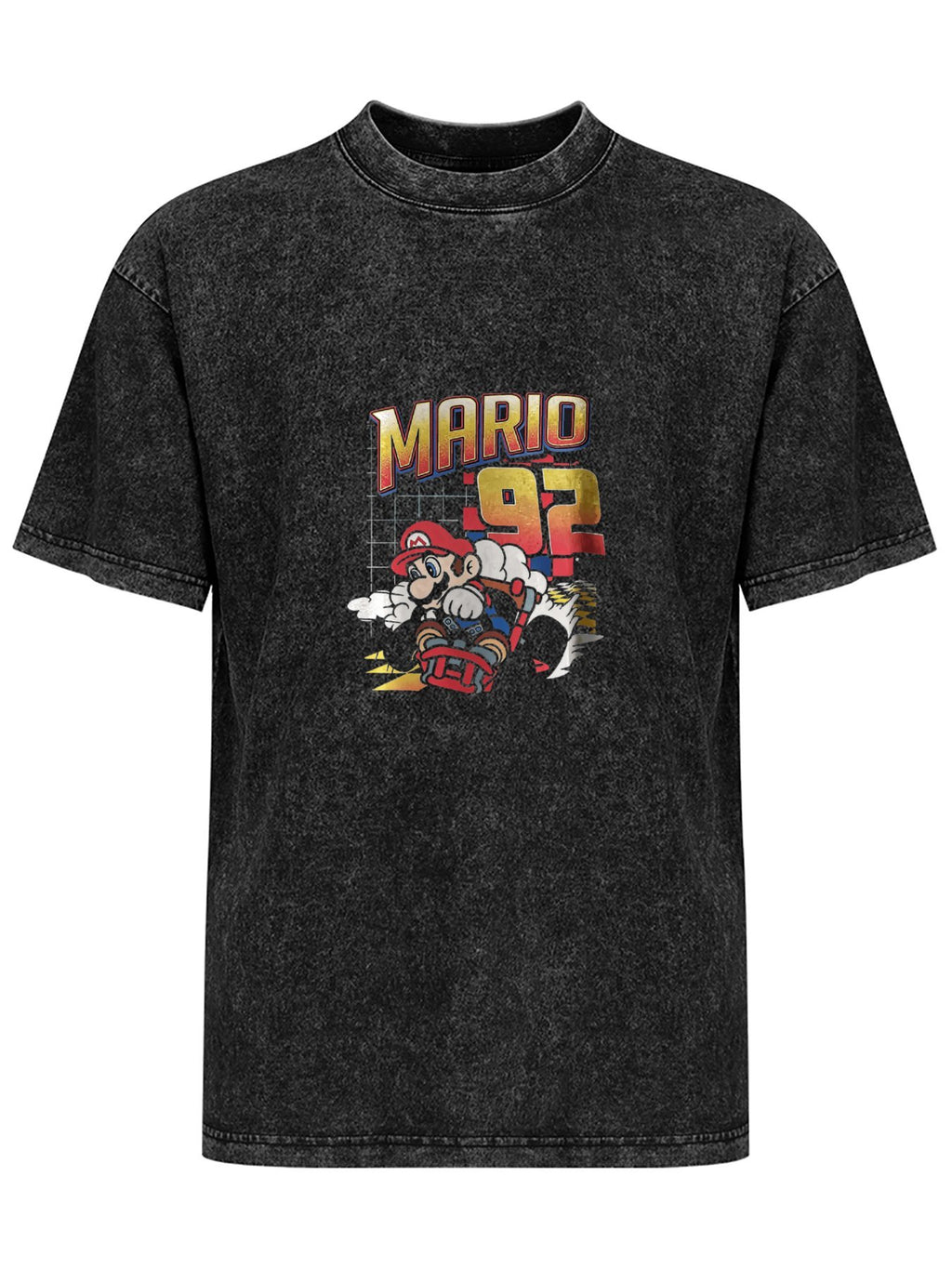 Mario 92 Washed Racing Graphic T-Shirt