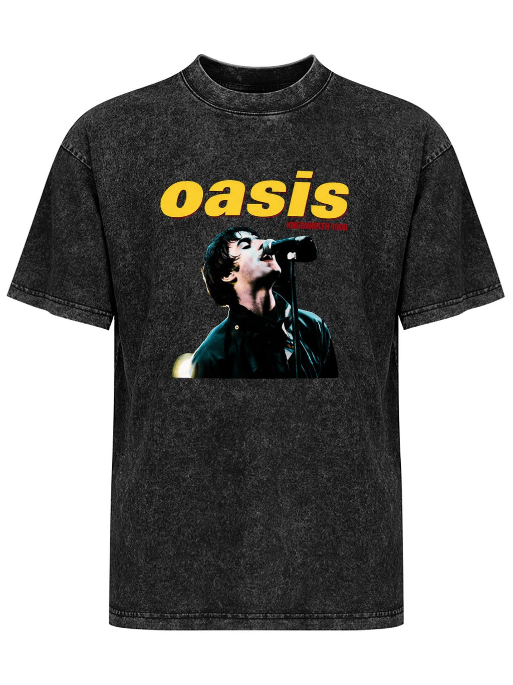 Vintage Washed Oasis Knebworth 1996 Singer Graphic T-Shirt