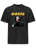 Vintage Washed Oasis Knebworth 1996 Singer Graphic T-Shirt