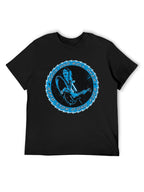 KISS Rock and Roll Over Blue Guitarist Graphic T-Shirt