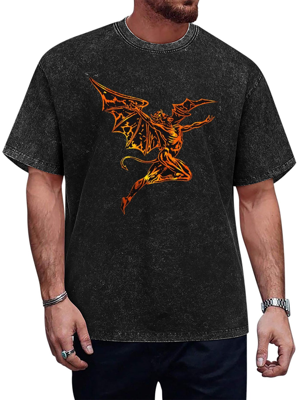 Black Sabbath Flying Demon Graphic T-Shirt