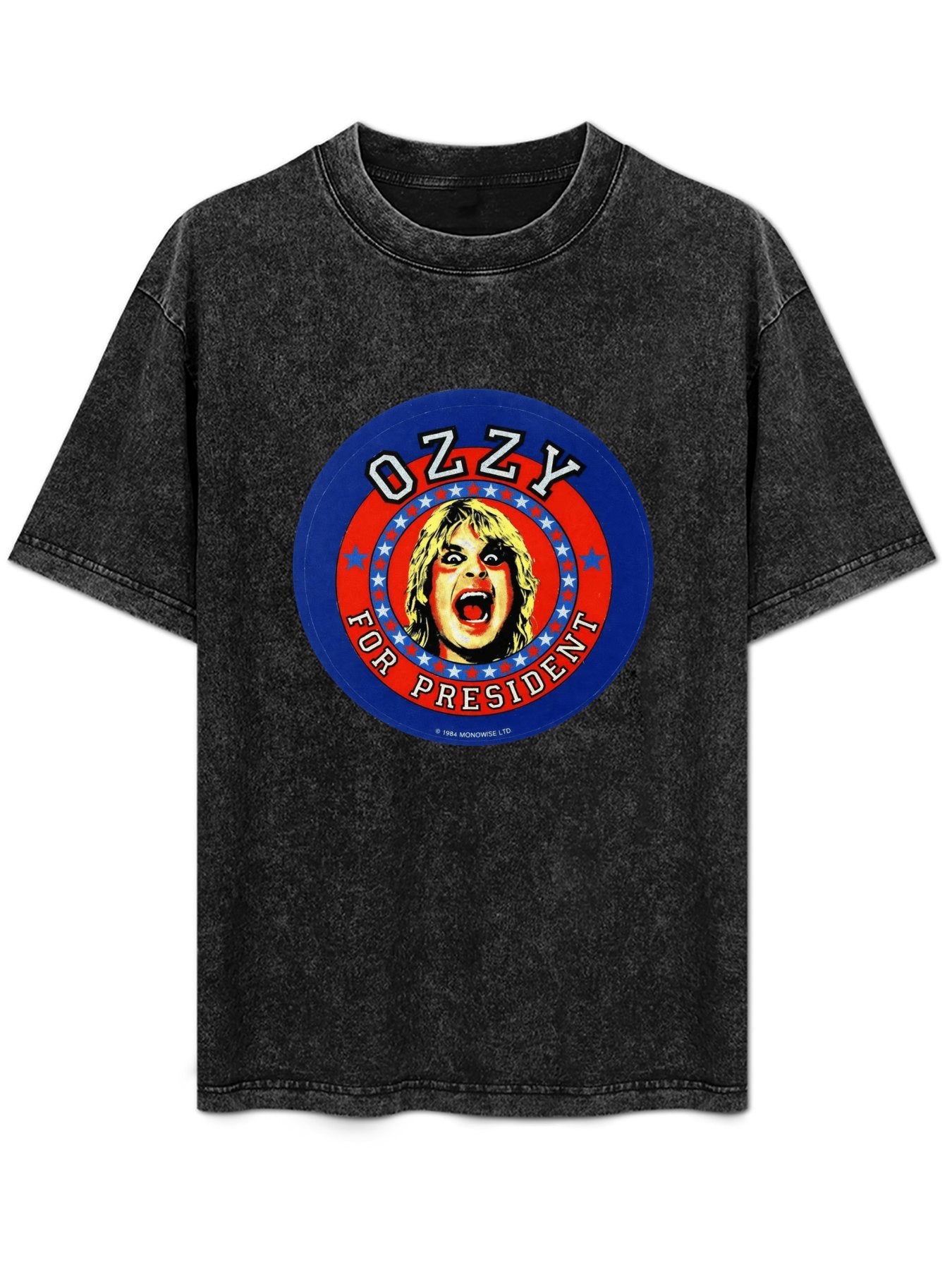 Vintage Washed Ozzy for President Graphic T-Shirt