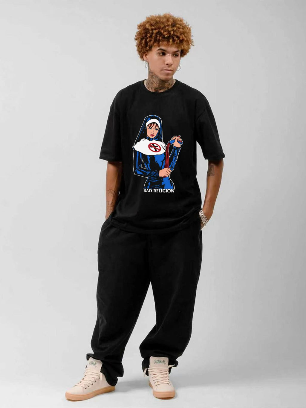 Bad Religion Anti-Establishment Nun Punk T-Shirt