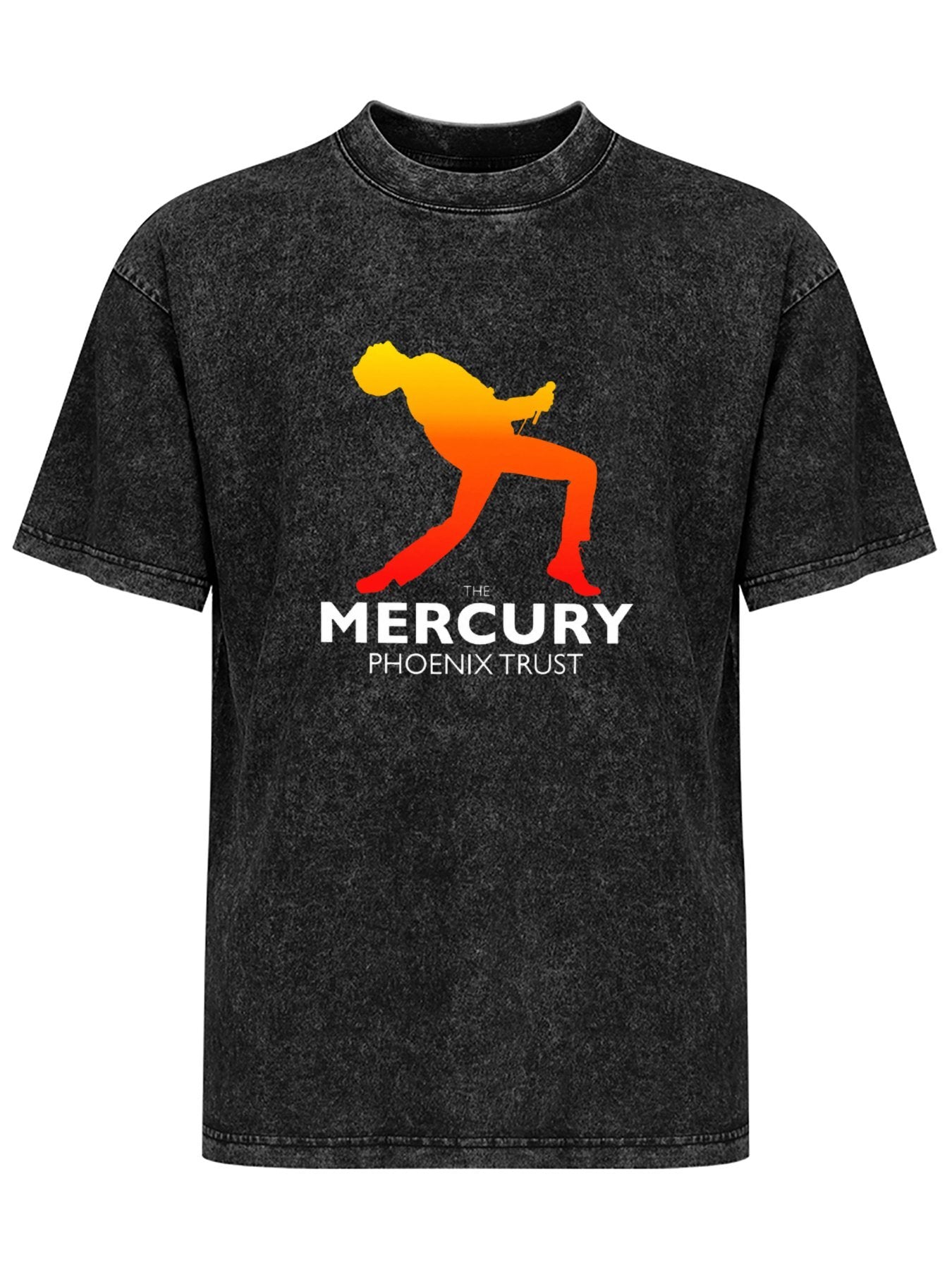 Freddie Mercury Phoenix Trust Gradient Silhouette Graphic T-Shirt
