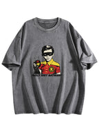 Holy Shit Batman Comic Graphic Washed T-Shirt