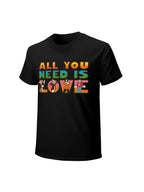 he Beatles “All You Need Is Love” Colorful Graphic T-Shirt