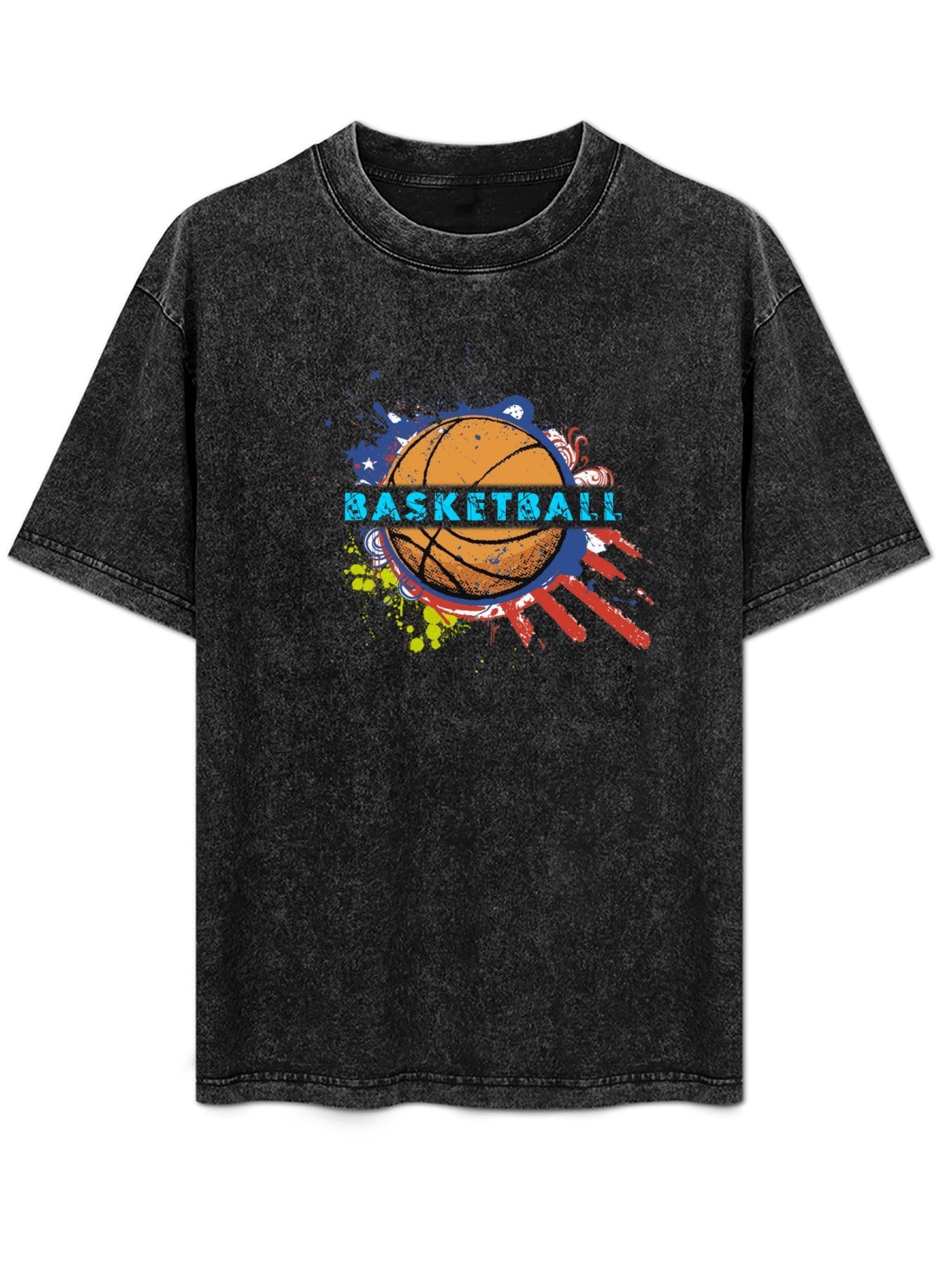 Basketball Graphic Washed T-Shirt