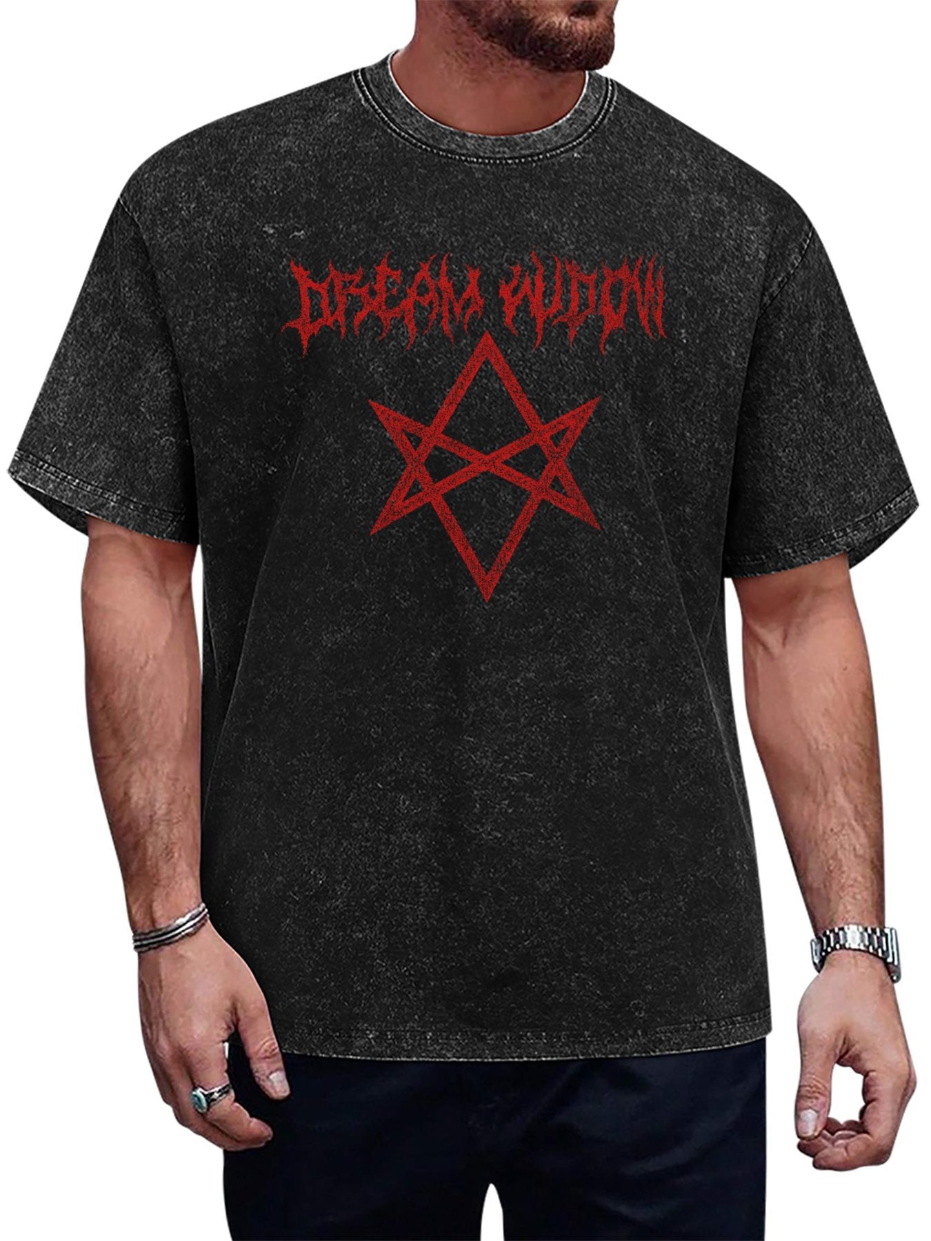 Dream Widow Red Occult Star Graphic T-Shirt Main image