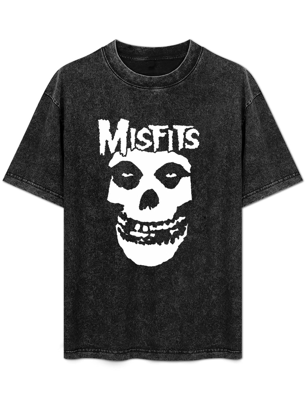 Misfits White Fiend Skull Logo Graphic T-Shirt