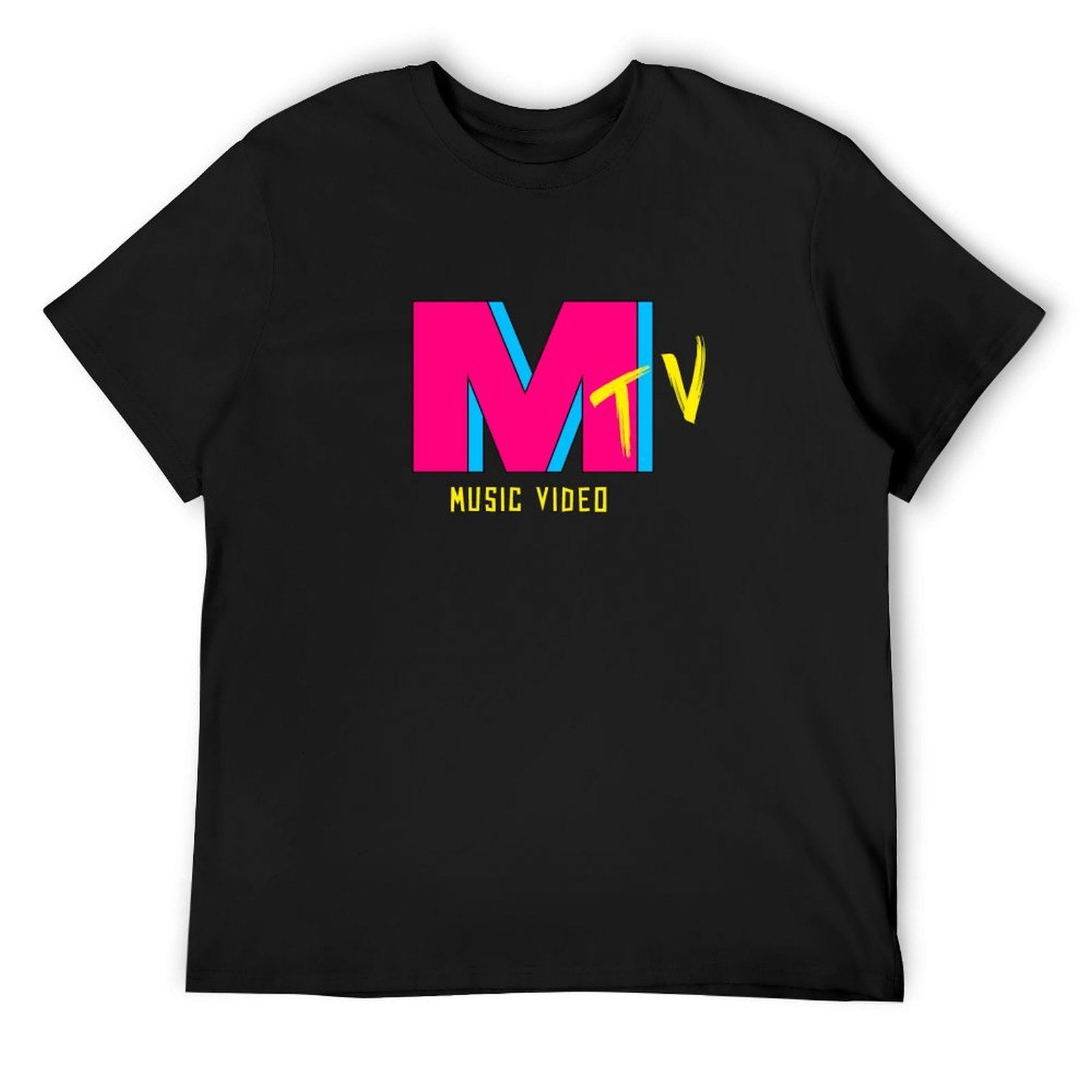Music Video Graphic Black T-Shirt Secondary image