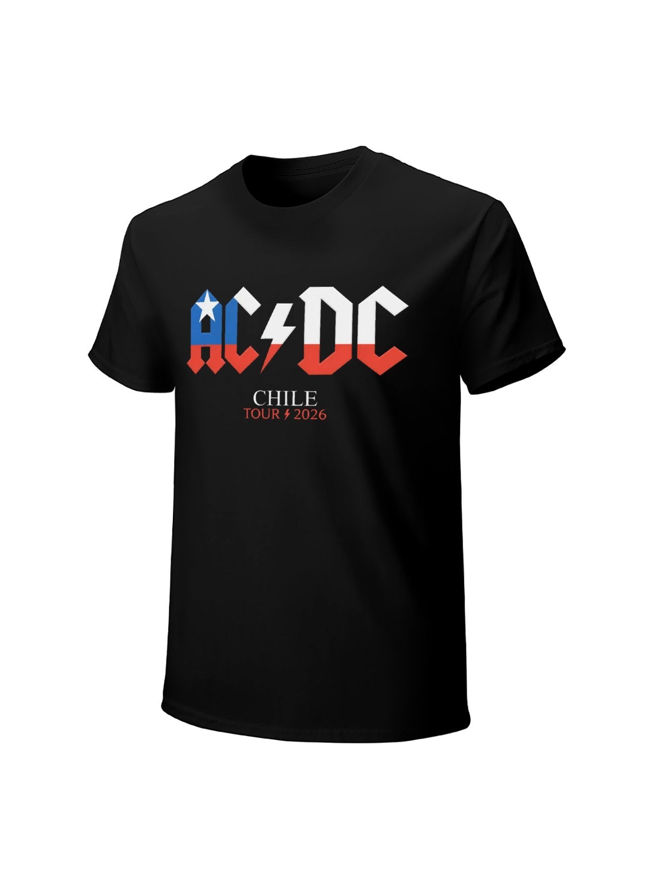 AC/DC Chile Flag Logo Tour 2026 T-Shirt