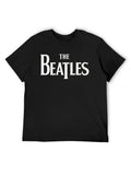 The Beatles Classic White Logo Graphic T-Shirt