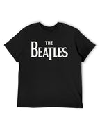 The Beatles Classic White Logo Graphic T-Shirt