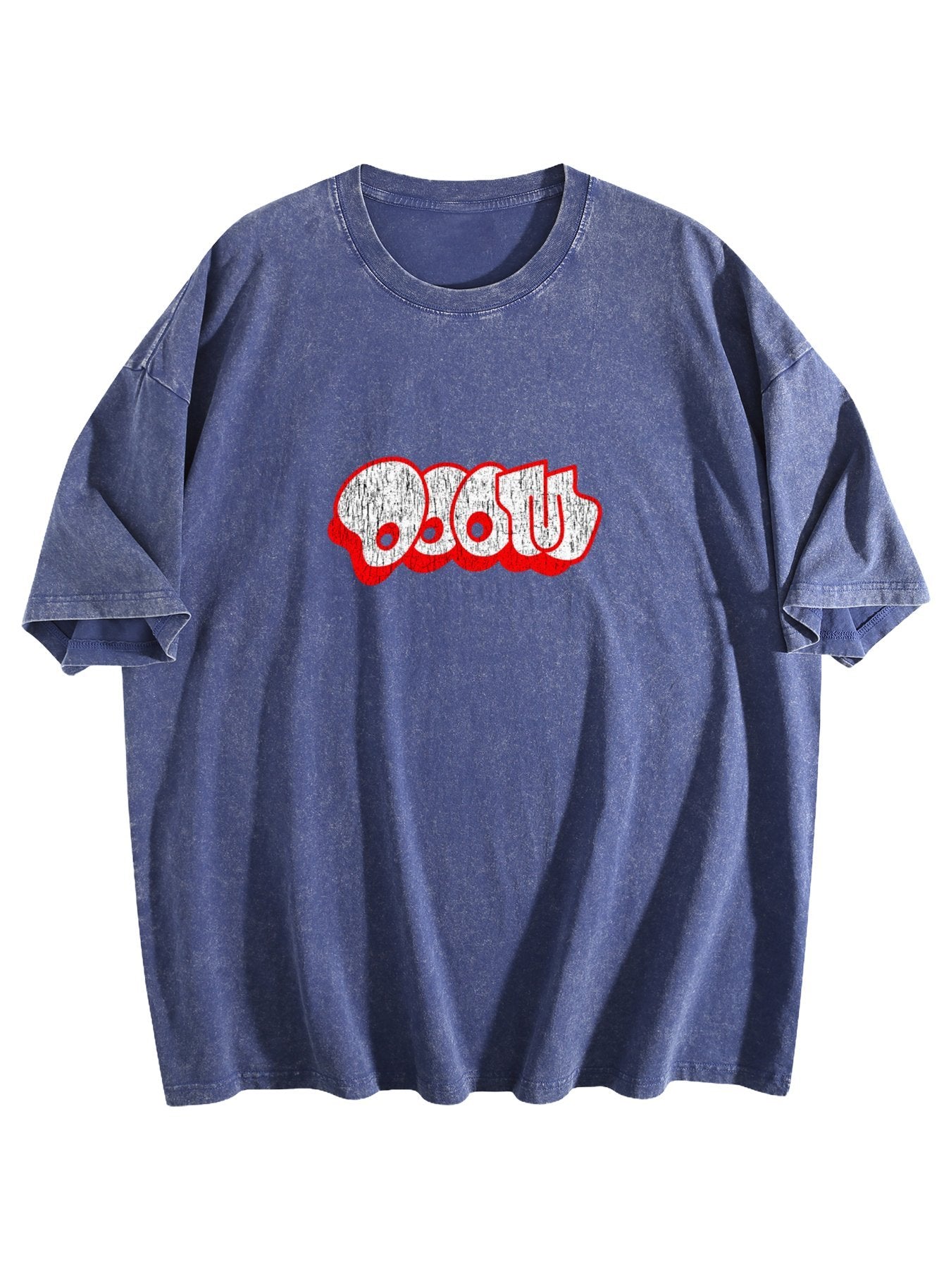 Abstract Logo Graphic Washed T-Shirt