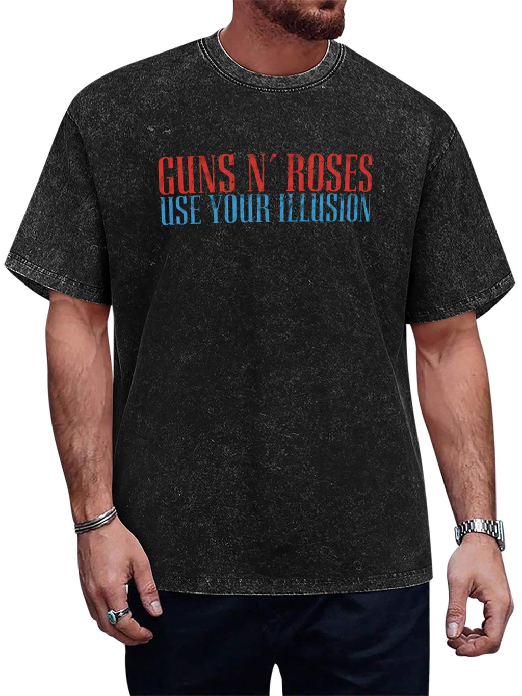 Guns N’ Roses Use Your Illusion Typography Graphic T-Shirt