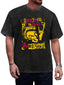 Vintage Washed Punk Rock Till Death Mohawk Skull Graphic T-Shirt