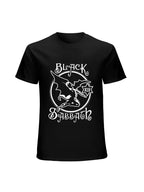 Black Sabbath Winged Demon Vintage Monochrome T-Shirt
