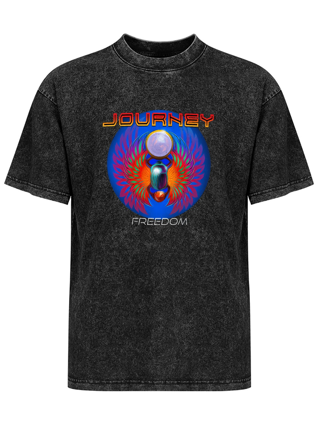 Journey Freedom Winged Scarab Graphic T-Shirt