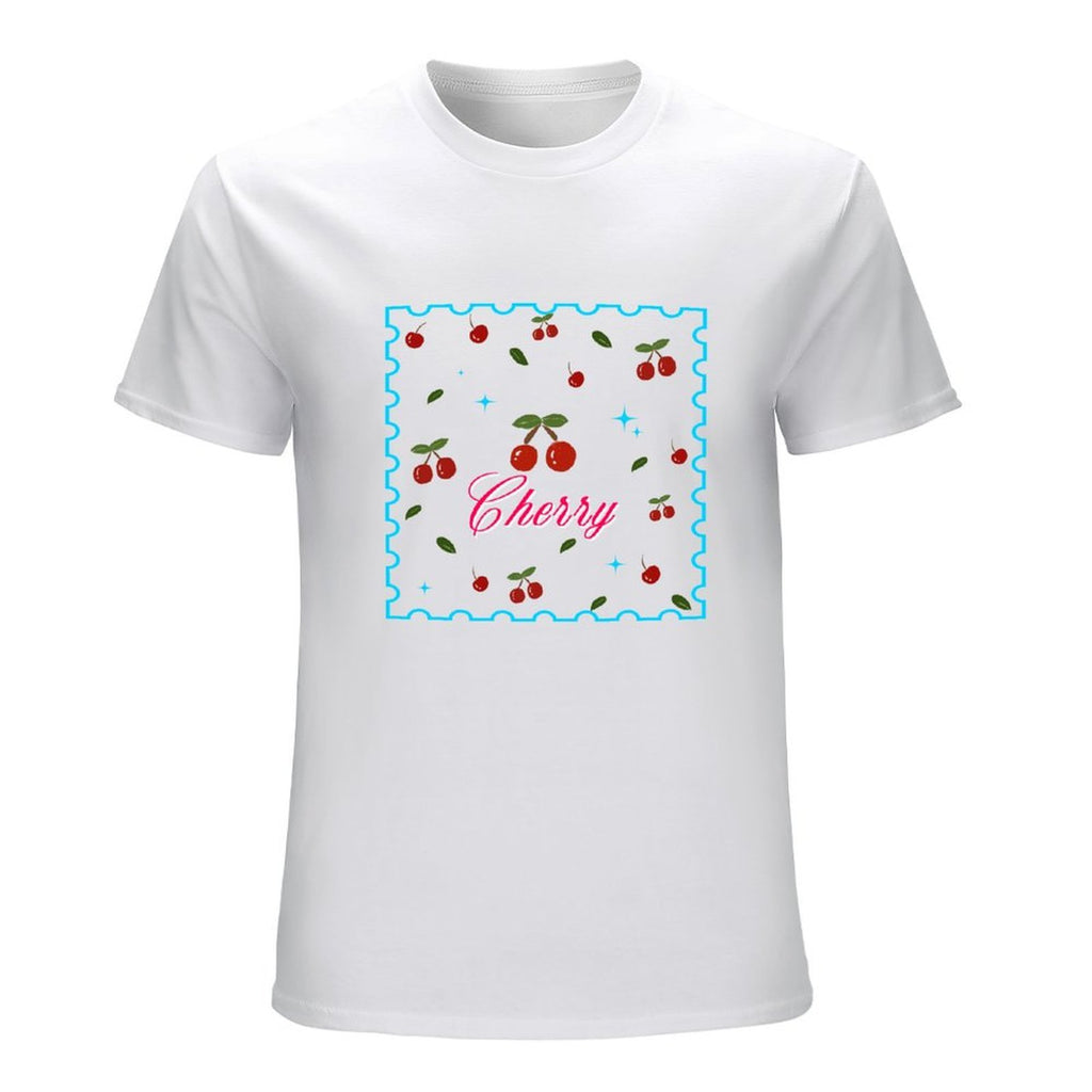 Cherry Graphic White T-Shirt