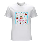 Cherry Graphic White T-Shirt