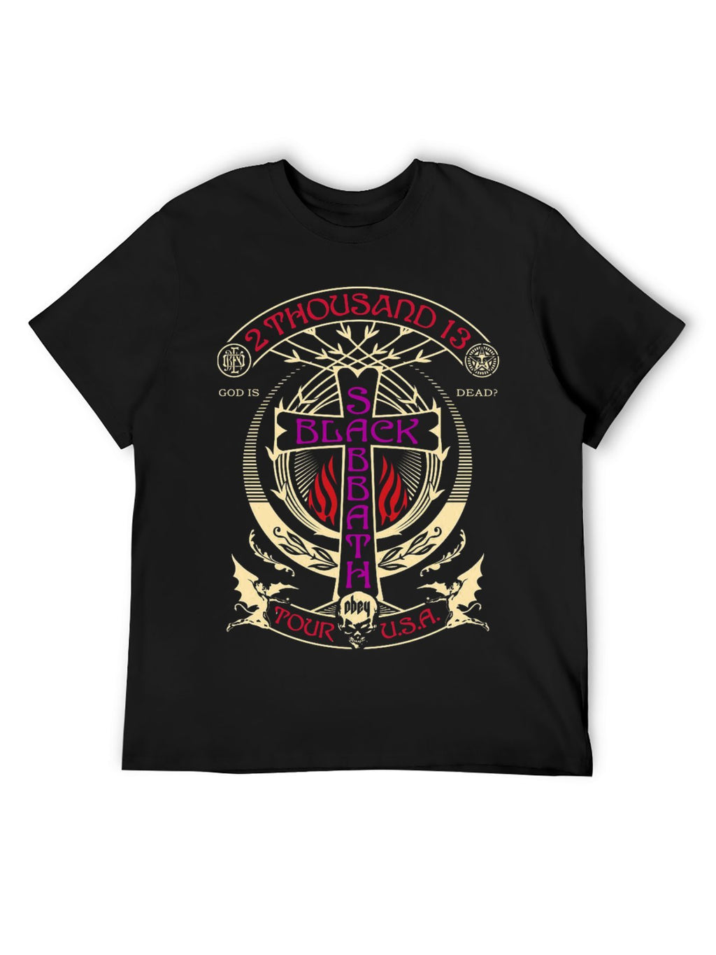 Black Sabbath 2013 Tour Cross Graphic T-Shirt