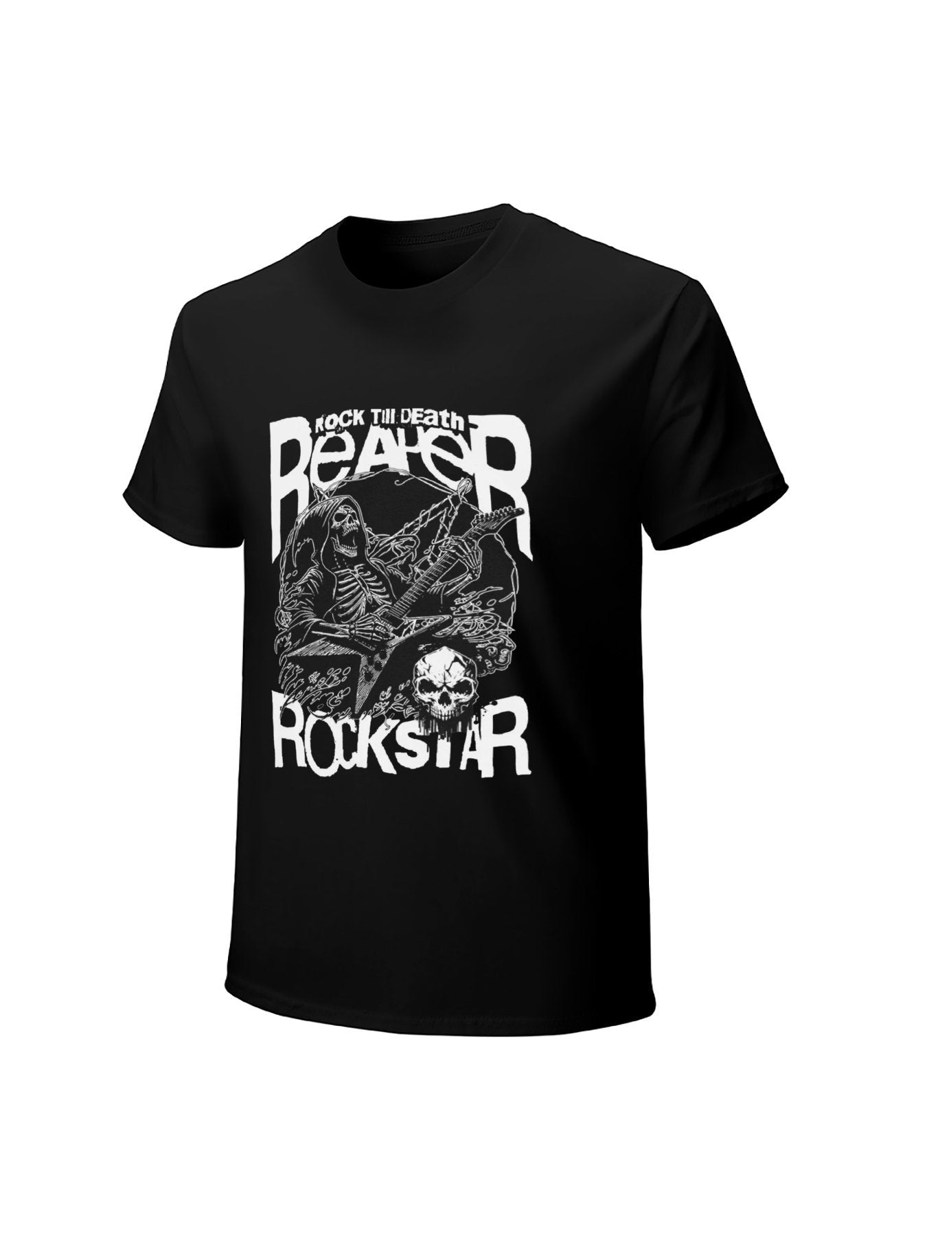 Rock Till Death Grim Reaper Heavy Metal T-Shirt