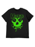 Misfits Green Shamrock Skull Graphic T-Shirt