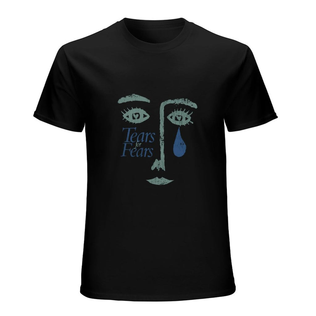 Tears for Fears Face Graphic Black T-Shirt