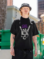 Ozzy Osbourne Rock Hand Typographic Gothic T-Shirt