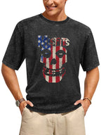 Misfits American Flag Fiend Skull Graphic T-Shirt