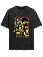 Vintage Washed KISS Marvel Comic Graphic T-Shirt