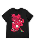Gorillaz Pink Elephant Character Graphic T-Shirt