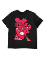 Gorillaz Pink Elephant Character Graphic T-Shirt