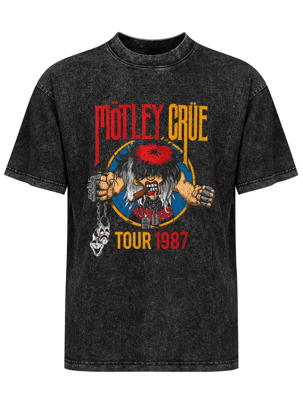 Vintage Washed Mötley Crüe Tour 1987 Graphic T-Shirt