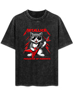 Metallica Meowster of Purrpets Cat Graphic T-Shirt