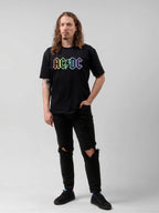 AC/DC Rainbow Logo Minimalist Rock T-Shirt