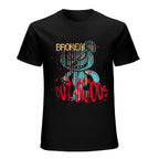 Broken But Not Down Graphic Black T-Shirt