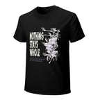 Nothing Stays Whole Skeleton Graphic Black T-Shirt