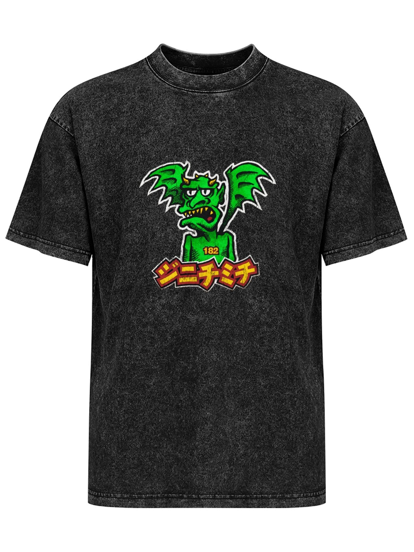 Green Monster 182 Graphic Washed T-Shirt