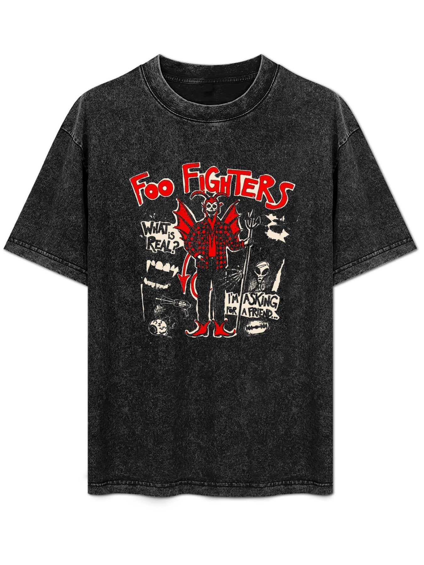 Foo Fighters Devil Character What Is Real Graphic T-Shirt