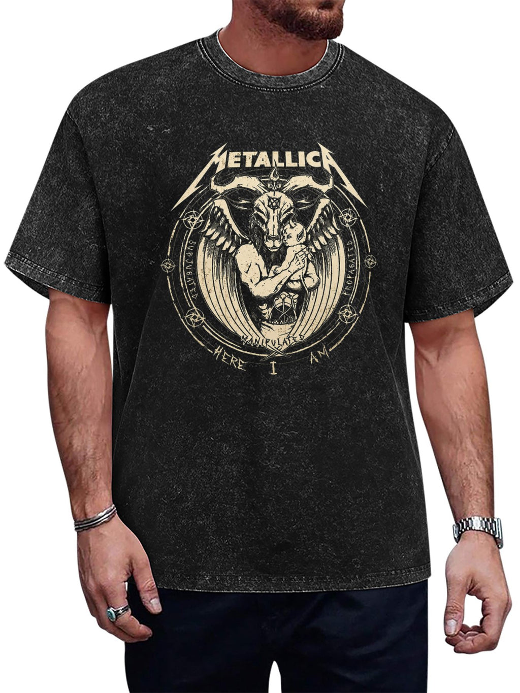 Metallica Winged Skull Graphic T-Shirt