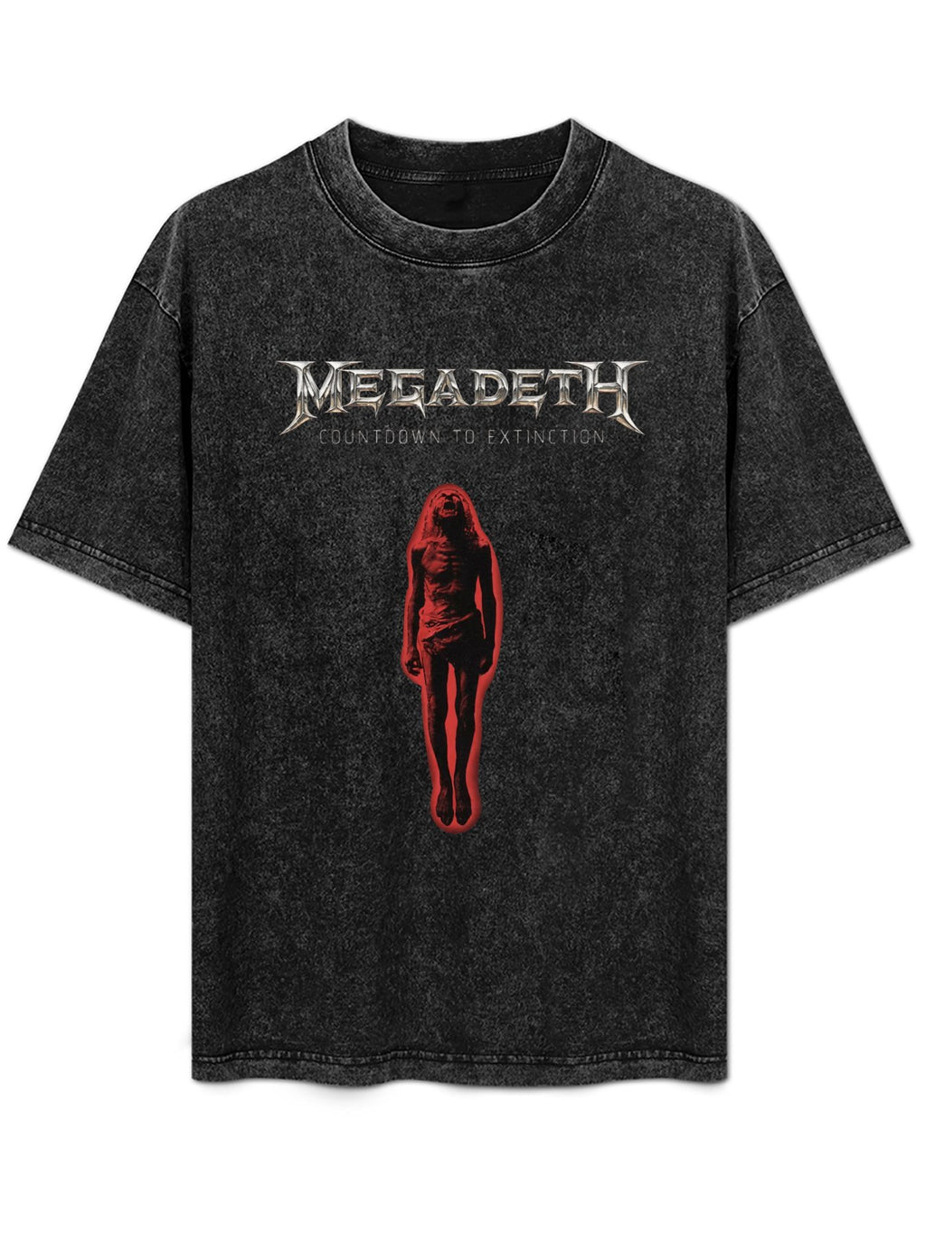 Vintage Washed Megadeth Countdown to Extinction Graphic T-Shirt